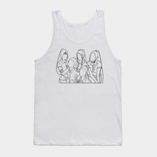 KPOP FANART LINE ART V4 Tank Top